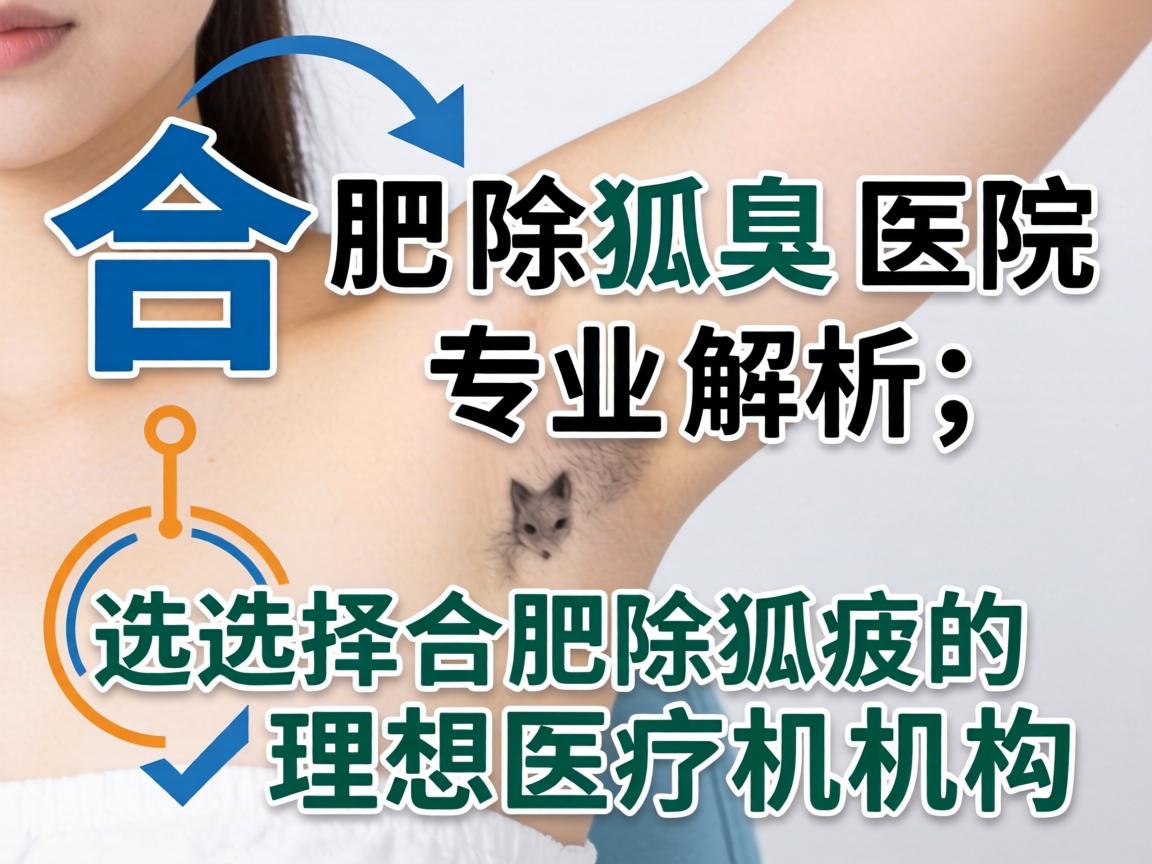 合肥除狐臭医院专业解析，如何选择合肥除狐臭的理想医疗机构