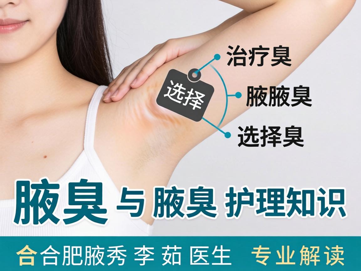 腋臭治疗选择与腋臭护理知识，合肥腋秀李茹医生专业解读