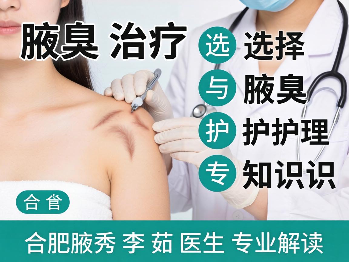 腋臭治疗选择与腋臭护理知识，合肥腋秀李茹医生专业解读