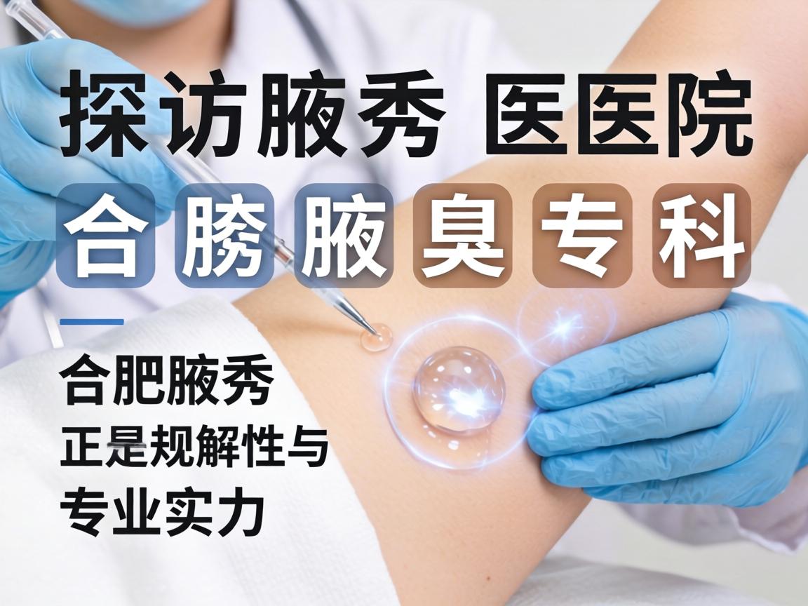 探访合肥腋秀腋臭专科，解析合肥腋秀医院的正规性与专业实力