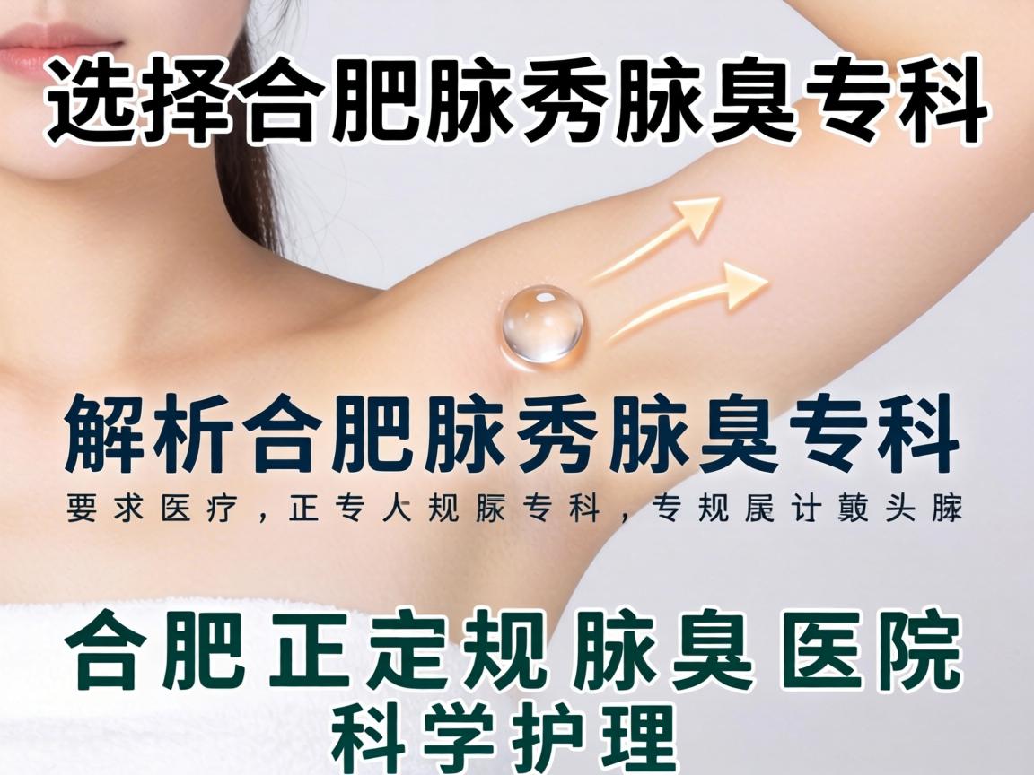 选择合肥腋秀腋臭专科，解析合肥正规腋臭医院的科学护理