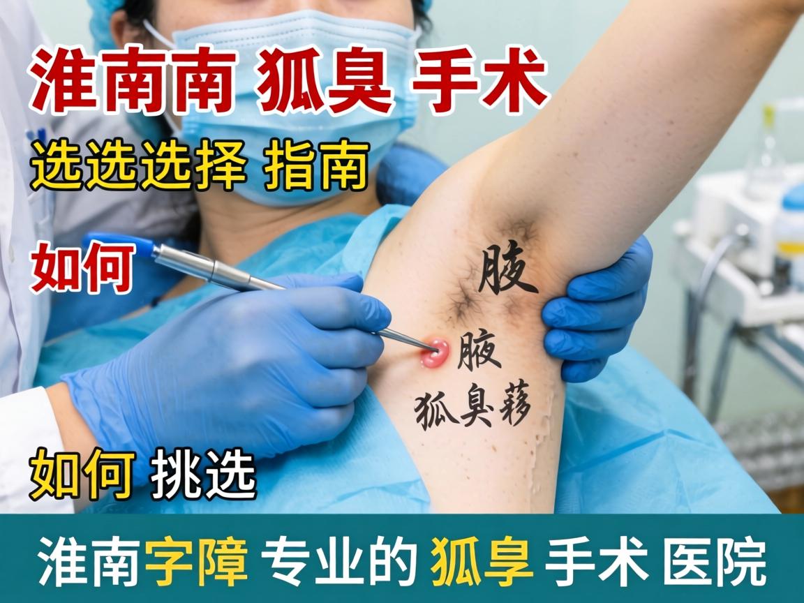 淮南狐臭手术选择指南，如何挑选淮南专业的狐臭手术医院