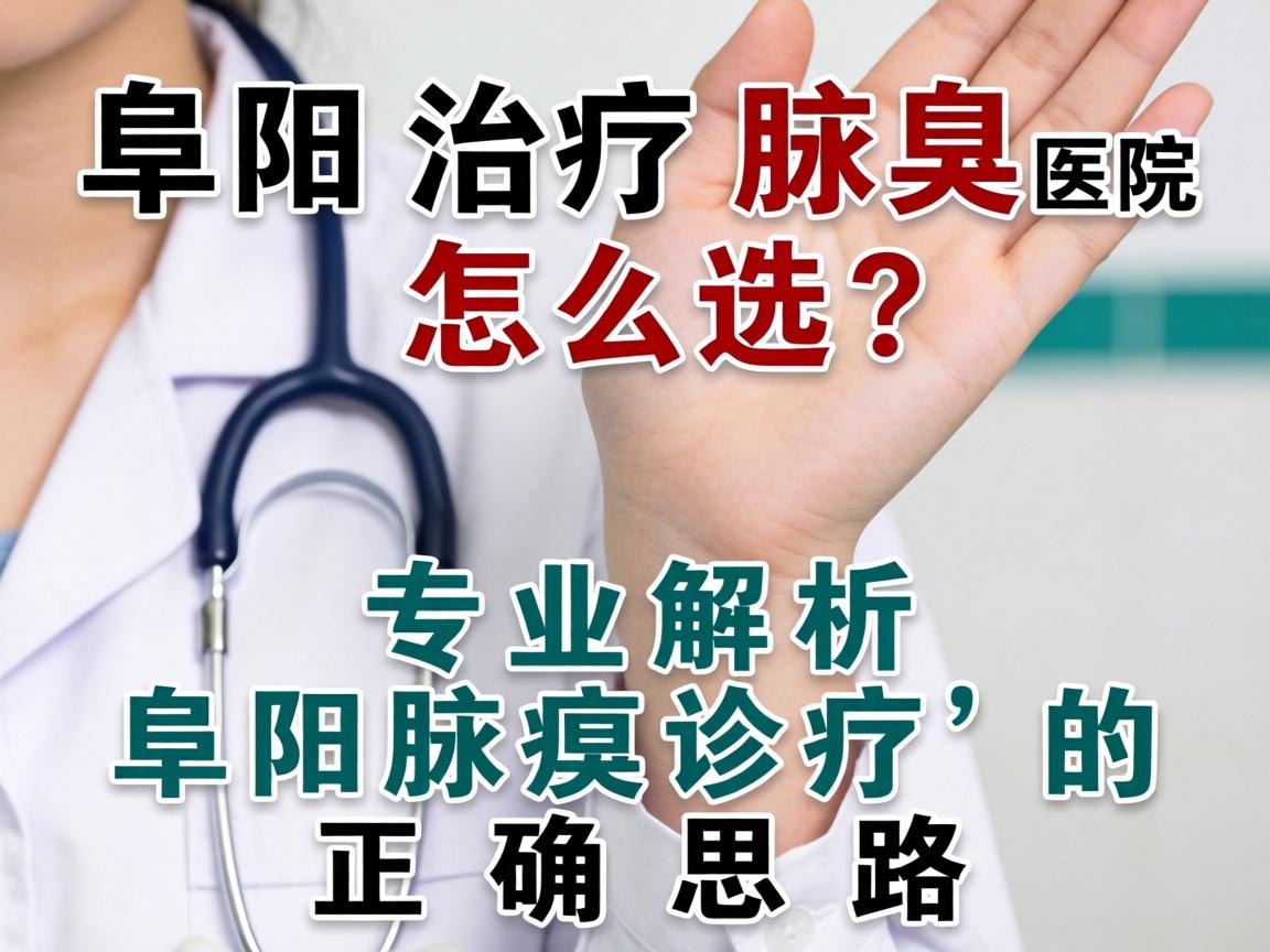 阜阳治疗腋臭医院怎么选？专业解析阜阳腋臭诊疗的正确思路