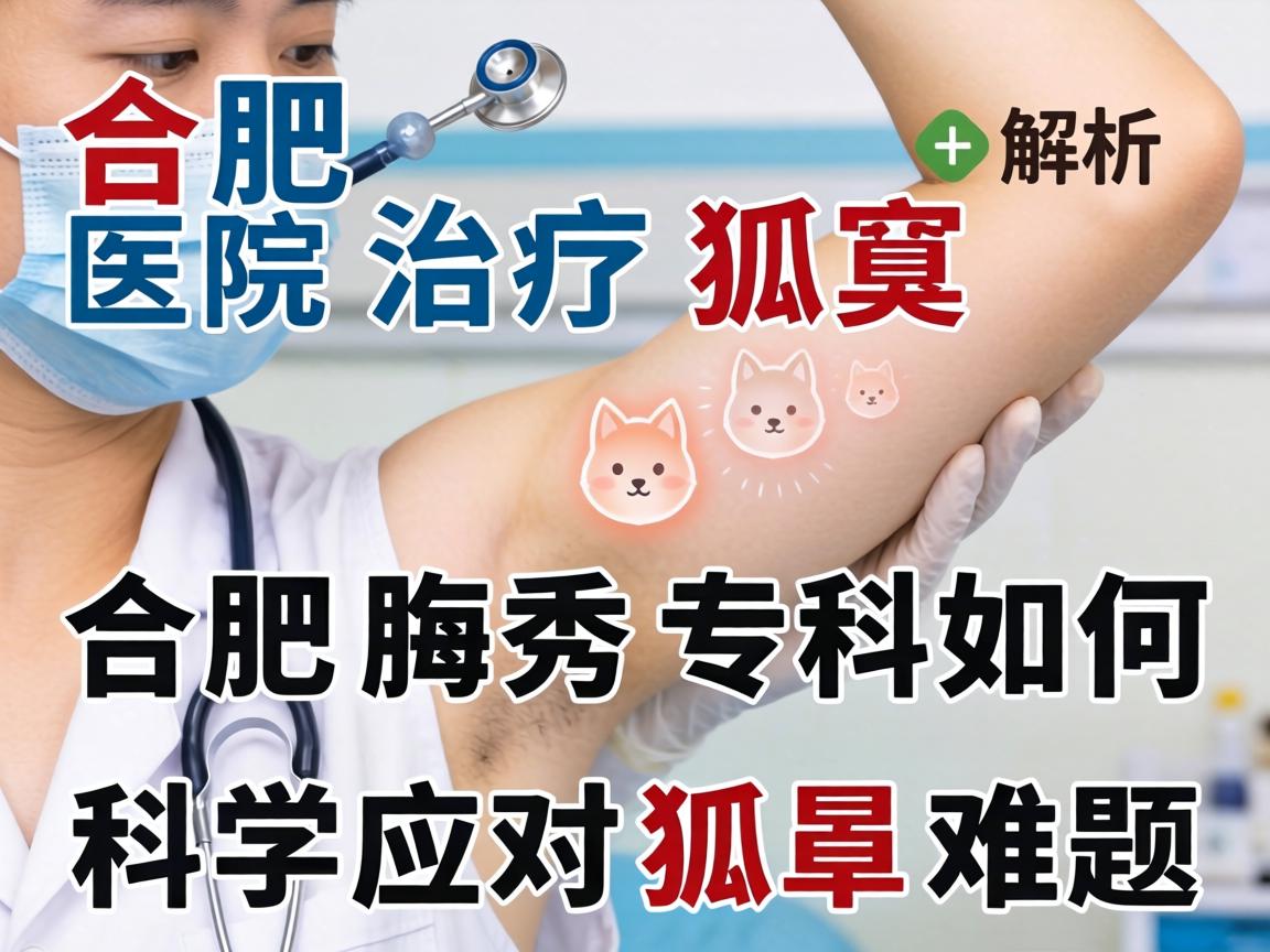 合肥治疗狐臭医院解析，合肥腋秀专科如何科学应对狐臭难题