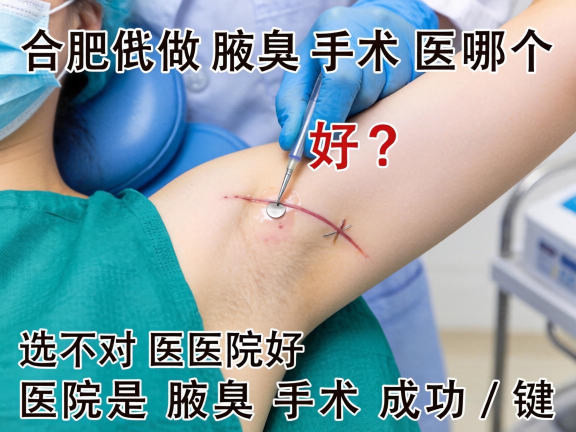 合肥做腋臭手术哪个医院好？选对医院是腋臭手术成功关键