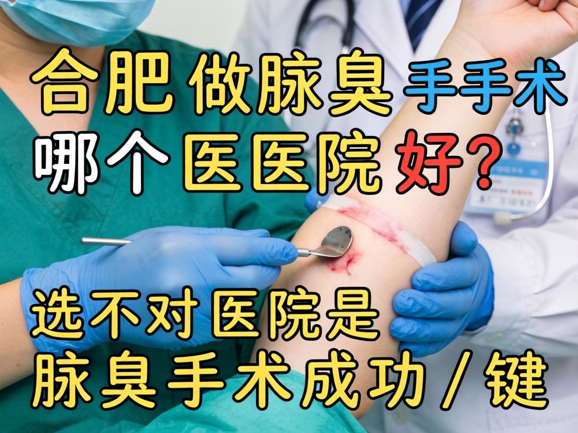 合肥做腋臭手术哪个医院好？选对医院是腋臭手术成功关键