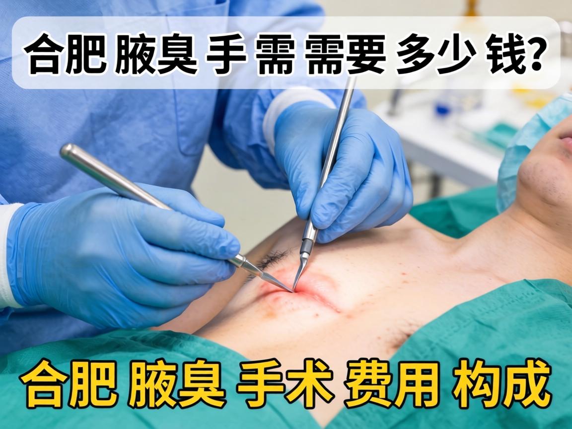 合肥腋臭手术需要多少钱？详解合肥腋臭手术费用构成