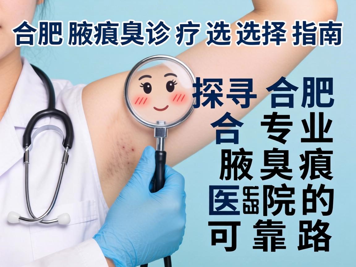 合肥腋臭诊疗选择指南，探寻合肥专业腋臭医院的可靠路径
