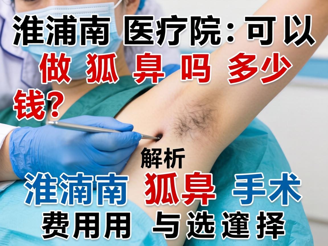 淮南医院可以做狐臭吗多少钱？解析淮南狐臭手术费用与选择