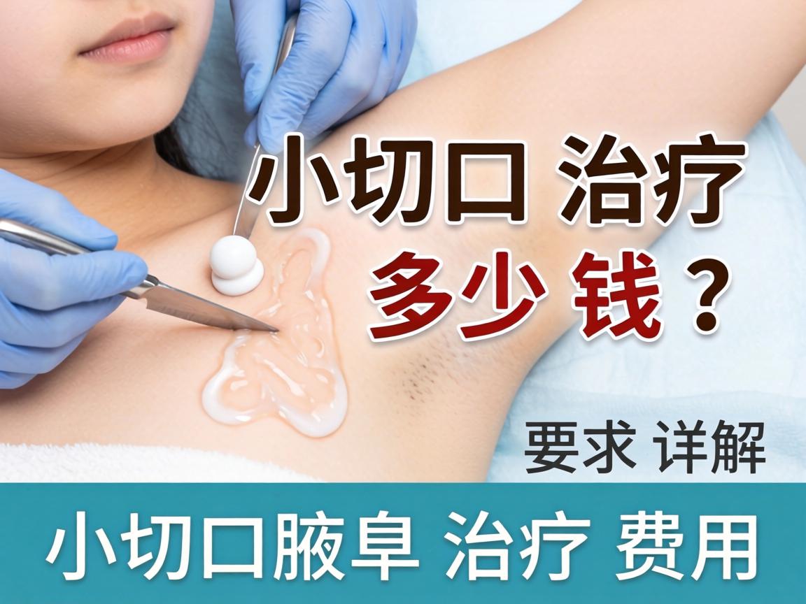 小切口治疗腋臭多少钱？详解小切口腋臭治疗费用