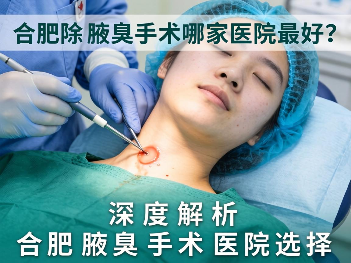 合肥除腋臭手术哪家医院最好？深度解析合肥腋臭手术医院选择