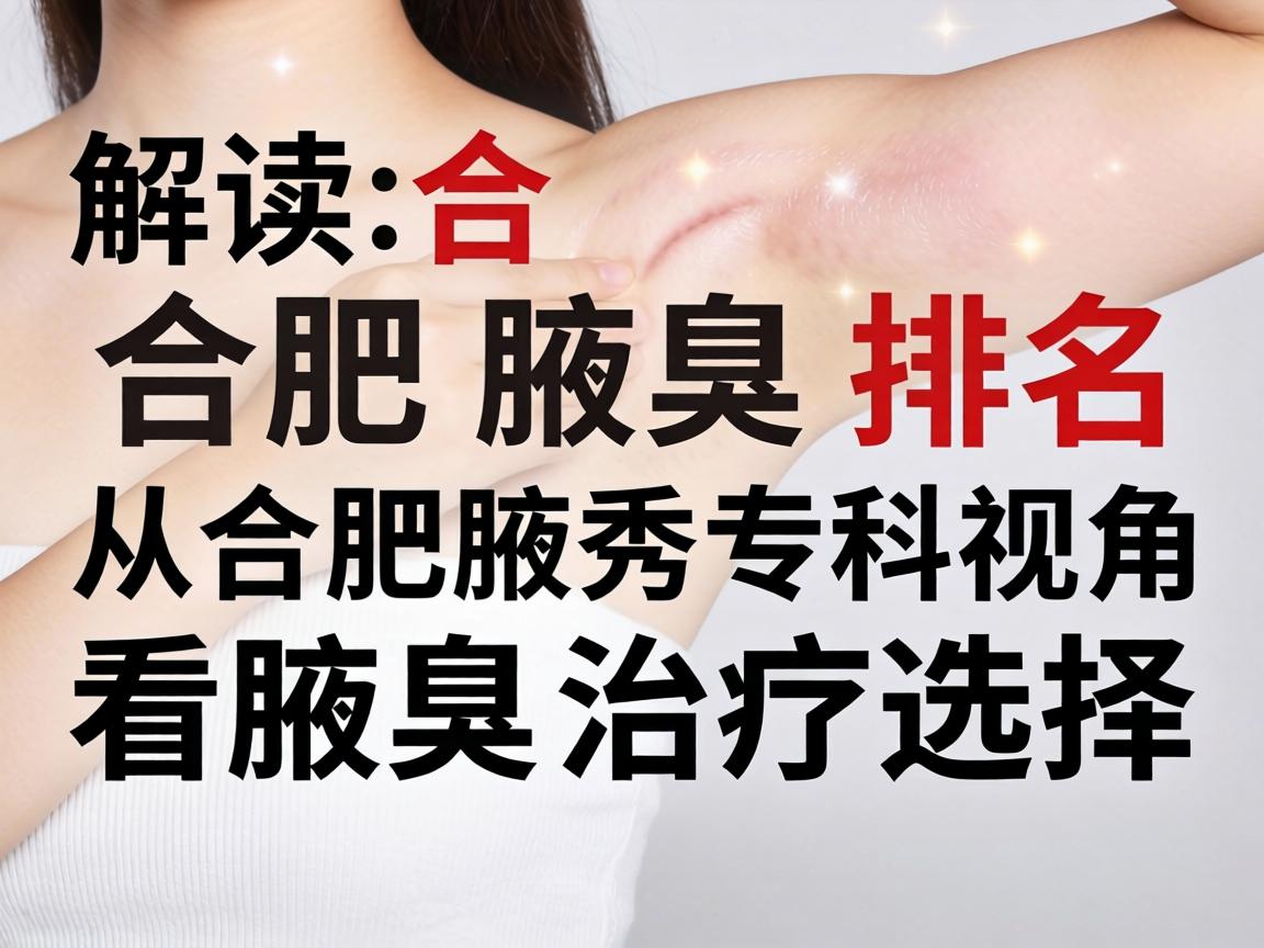 解读合肥腋臭排名，从合肥腋秀专科视角看腋臭治疗选择