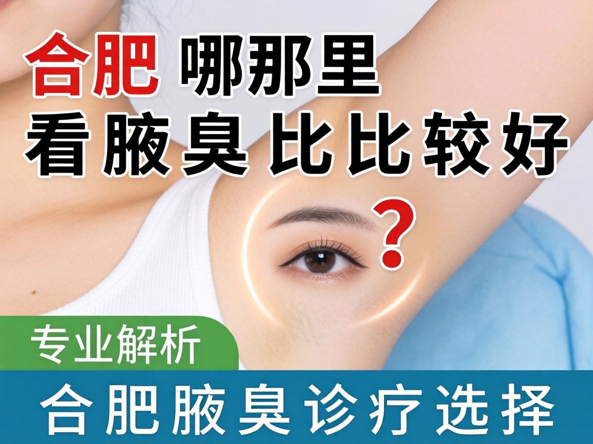 合肥哪里看腋臭比较好？专业解析合肥腋臭诊疗选择