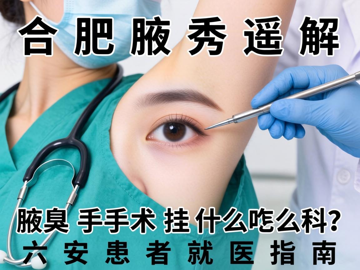 合肥腋秀解惑，腋臭手术挂什么科？六安患者就医指南