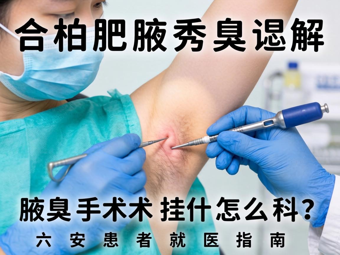 合肥腋秀解惑，腋臭手术挂什么科？六安患者就医指南