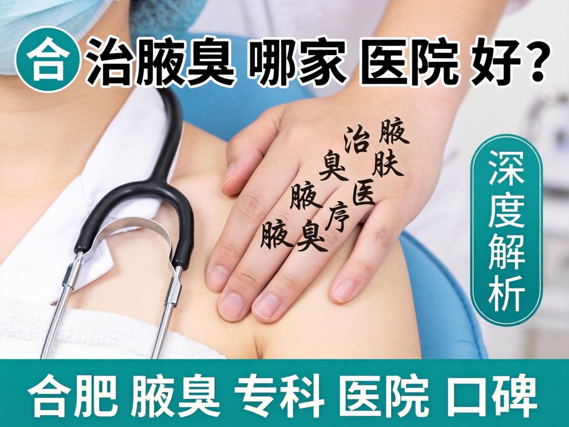 在合肥治腋臭哪家医院好？深度解析合肥腋臭专科医院口碑