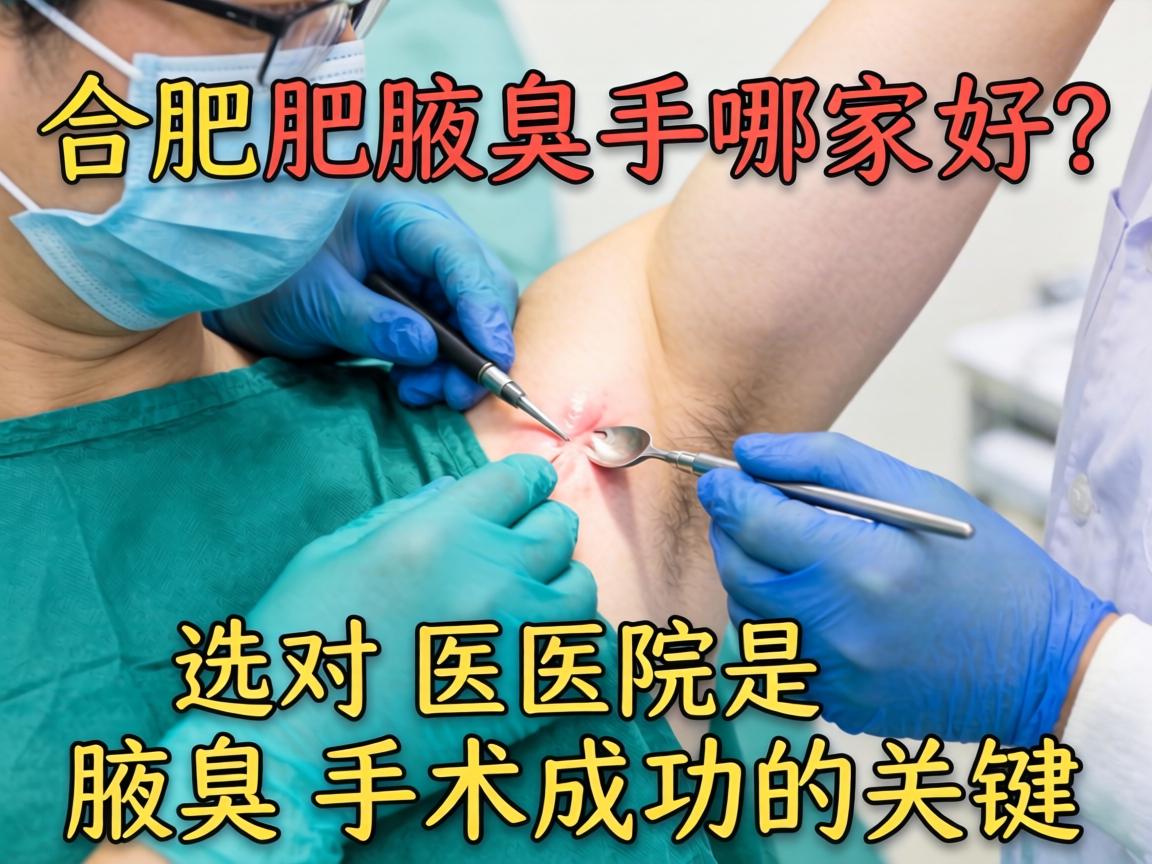 合肥腋臭手术哪家好？选对医院是腋臭手术成功的关键