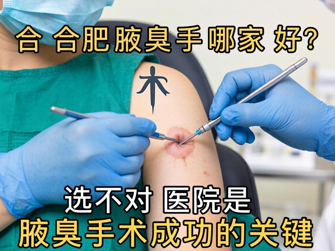 合肥腋臭手术哪家好？选对医院是腋臭手术成功的关键
