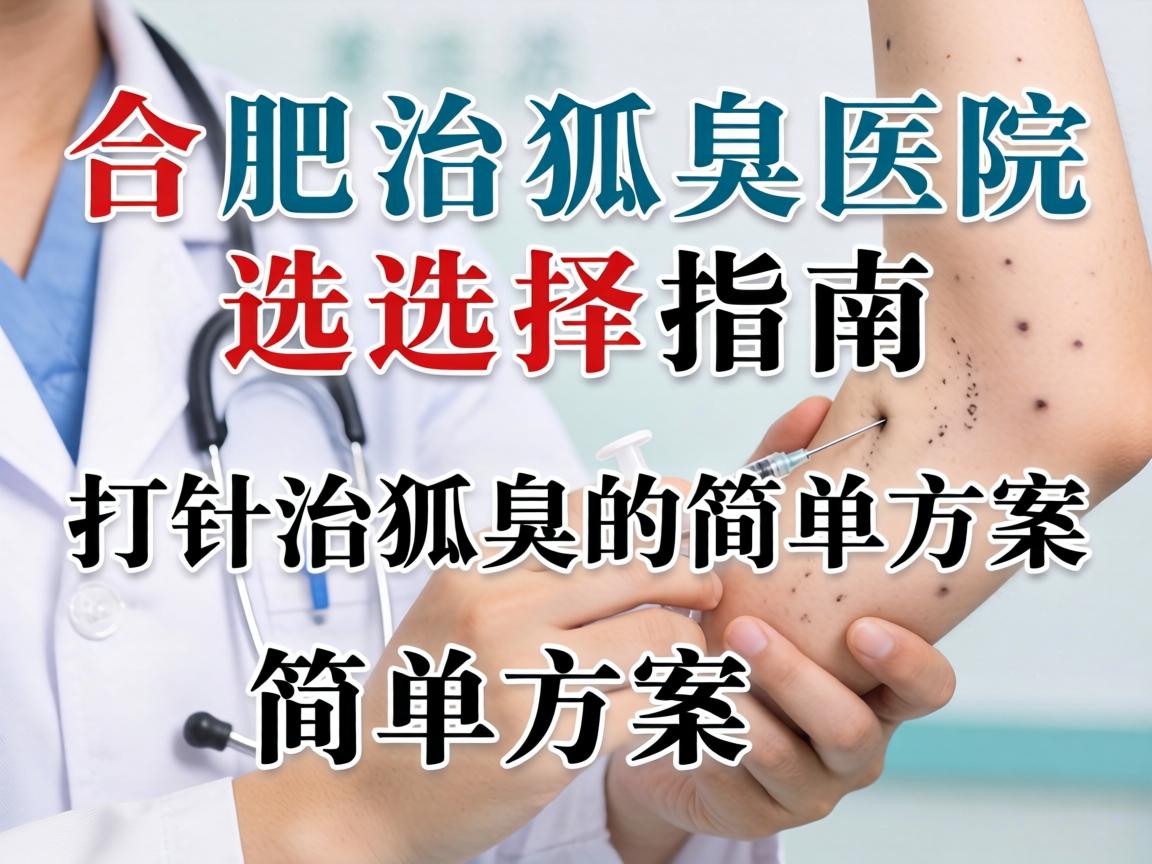 合肥治狐臭医院选择指南，详解打针治狐臭的简单方案