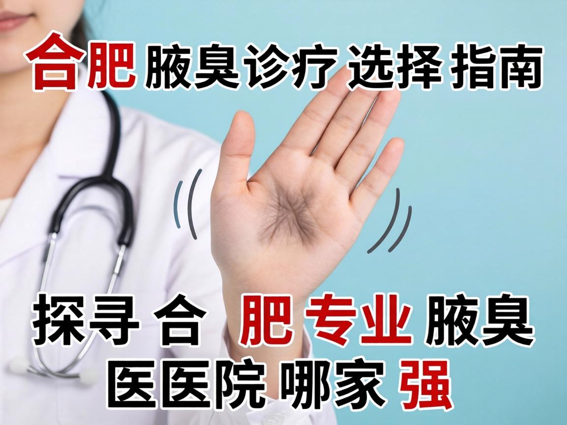 合肥腋臭诊疗选择指南，探寻合肥专业腋臭医院哪家强