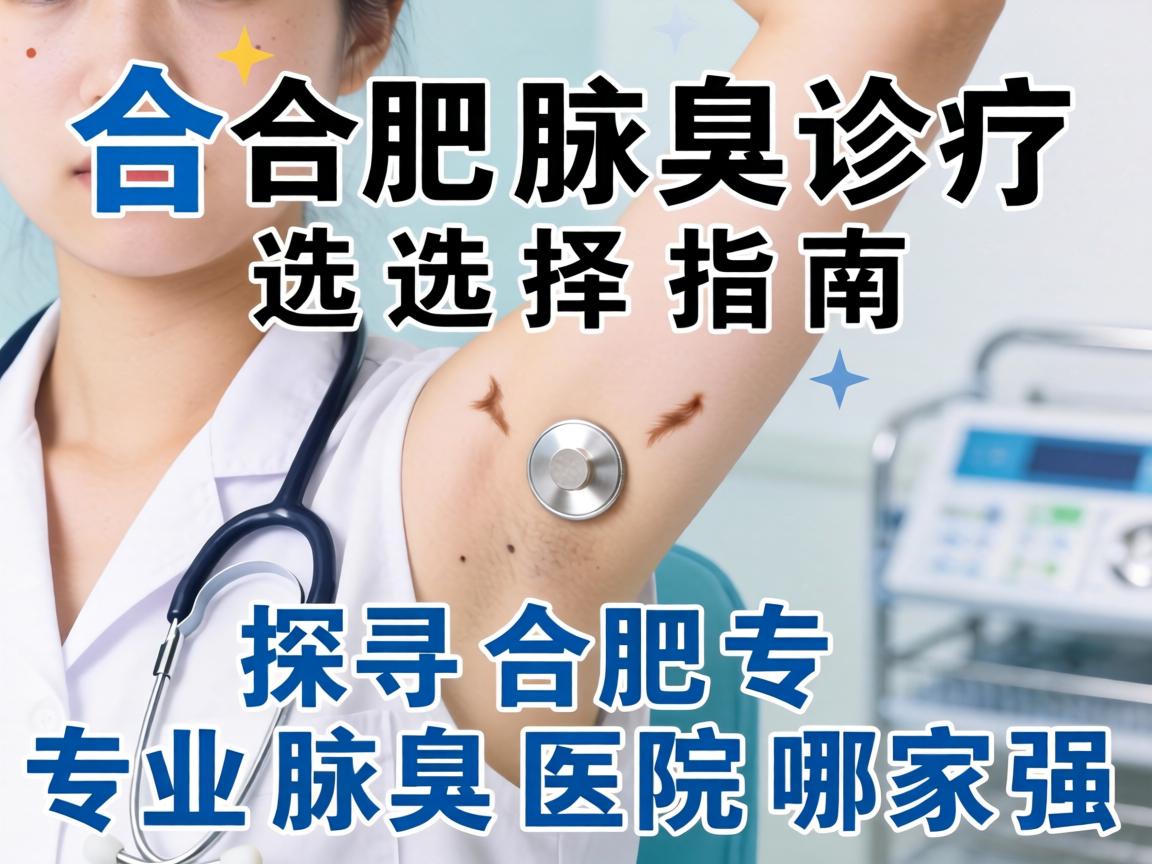 合肥腋臭诊疗选择指南，探寻合肥专业腋臭医院哪家强