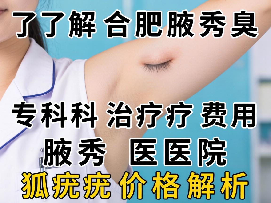 了解合肥腋秀腋臭专科治疗费用，腋秀医院狐臭价格解析