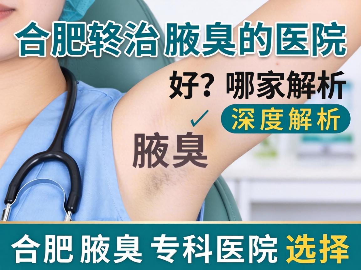 合肥治腋臭的医院哪家好？深度解析合肥腋臭专科医院选择