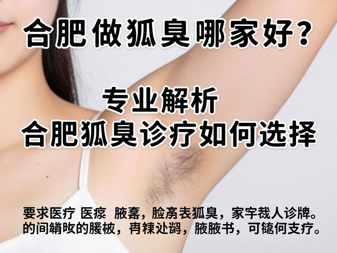 合肥做狐臭哪家好？专业解析合肥狐臭诊疗如何选择