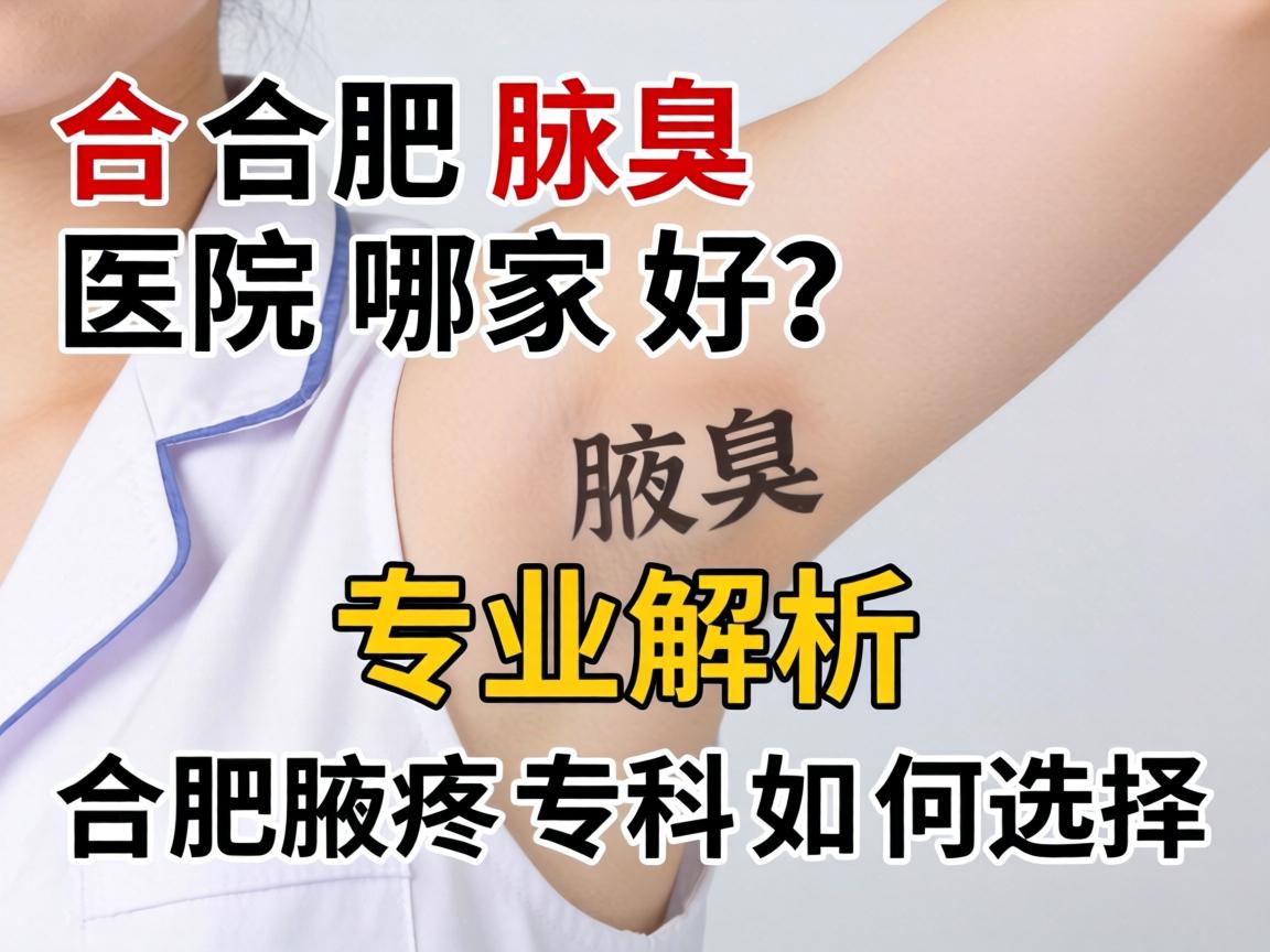 合肥腋臭医院哪家好？专业解析合肥腋臭专科如何选择
