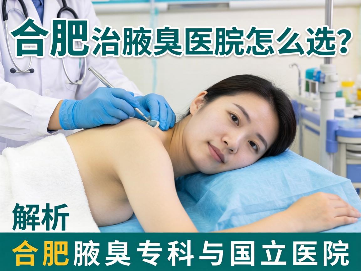 合肥治腋臭医院怎么选？解析合肥腋臭专科与国立医院