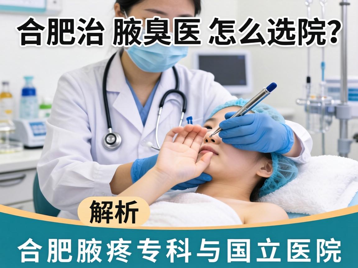合肥治腋臭医院怎么选？解析合肥腋臭专科与国立医院