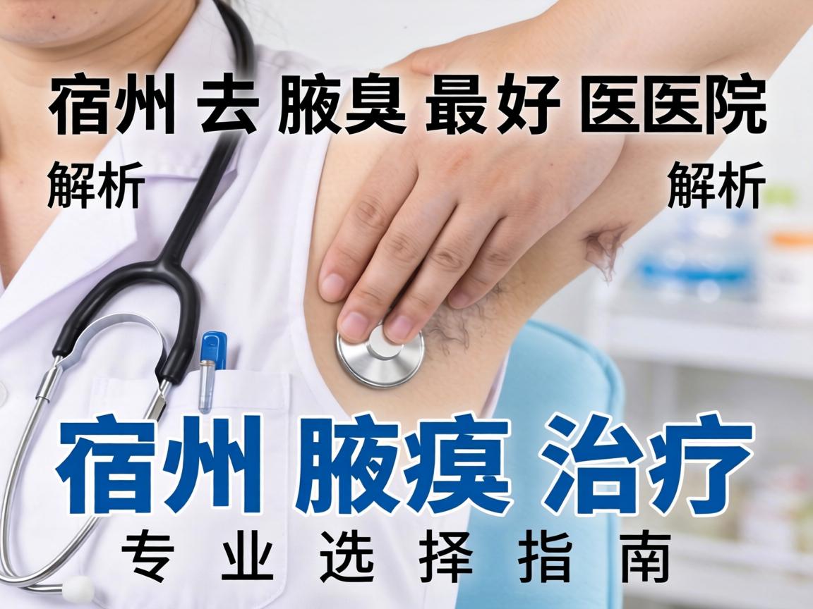 宿州去腋臭最好医院解析，宿州腋臭治疗专业选择指南