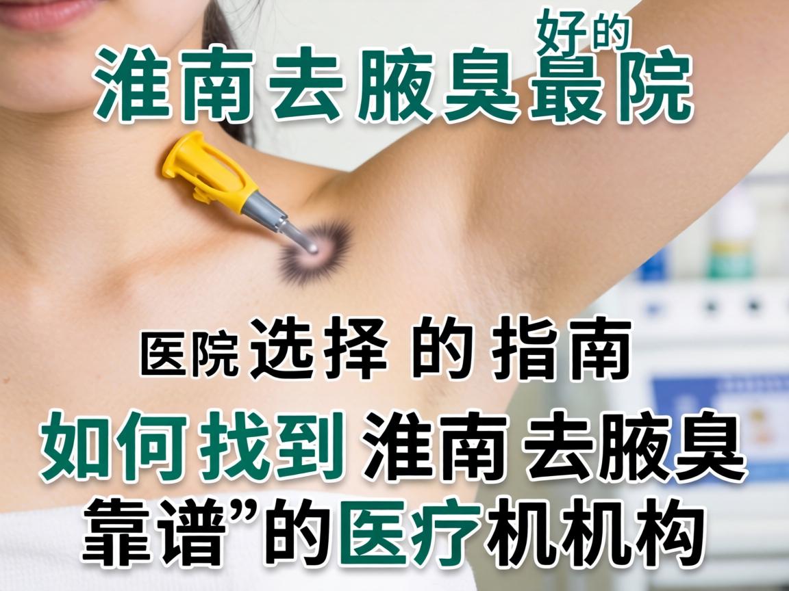 淮南去腋臭最好的医院选择指南，如何找到淮南去腋臭靠谱的医疗机构