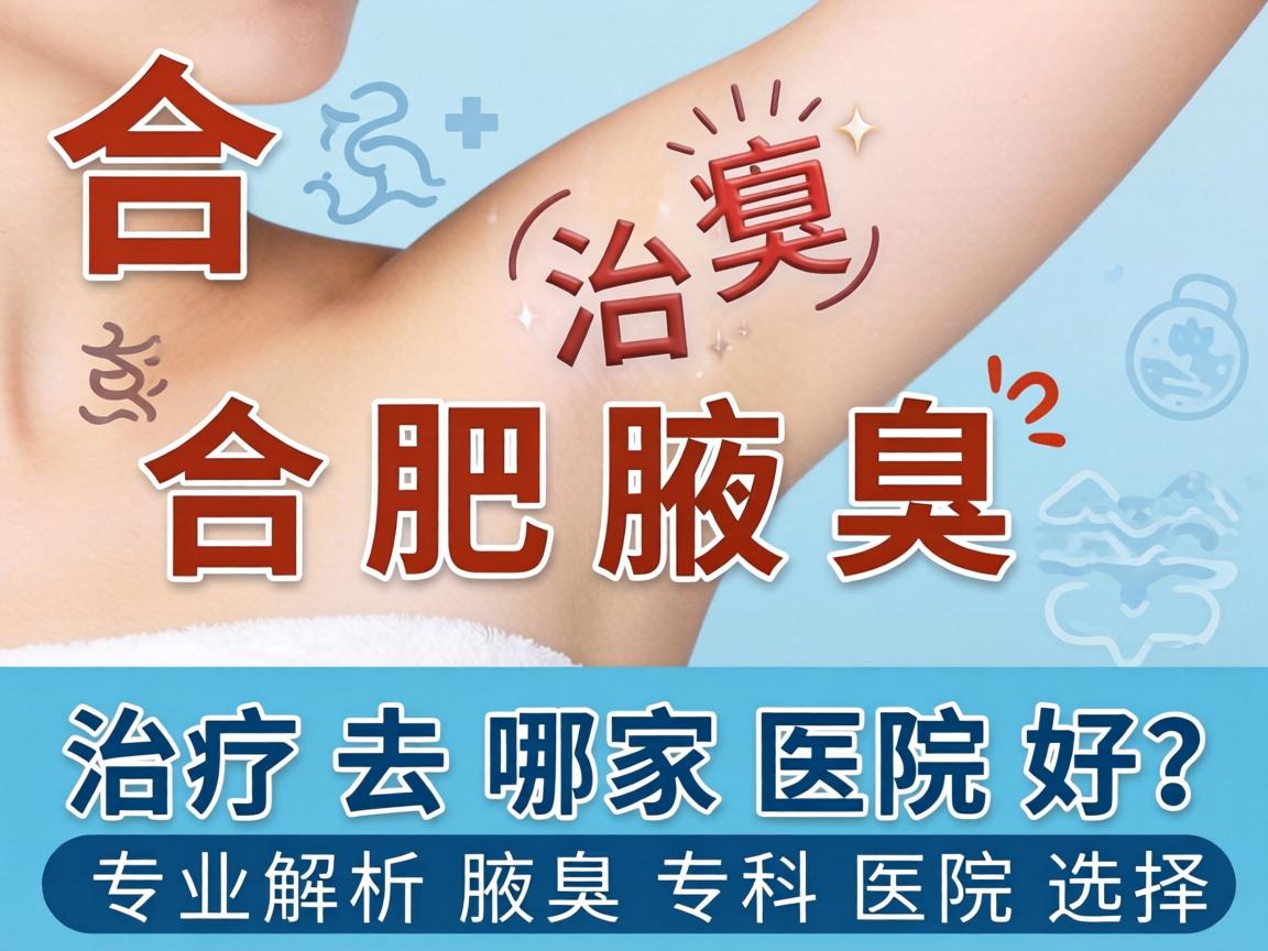 合肥腋臭治疗去哪家医院好？专业解析腋臭专科医院选择