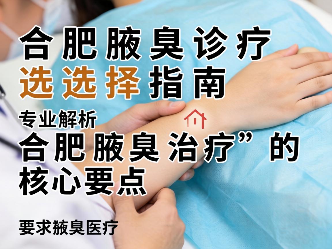 合肥腋臭诊疗选择指南，专业解析合肥腋臭治疗的核心要点