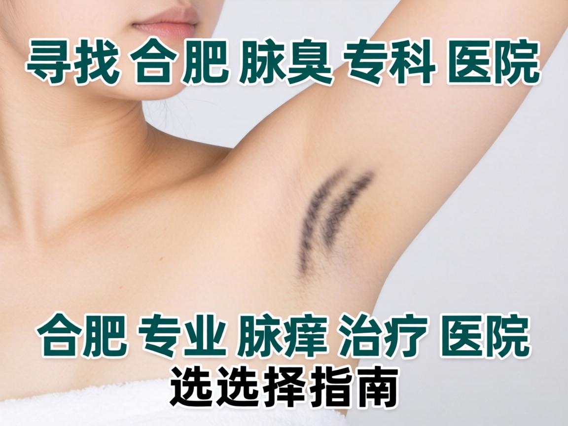 寻找合肥腋臭专科医院，合肥专业腋臭治疗医院的选择指南