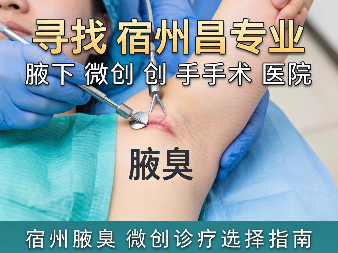 寻找宿州专业腋下微创手术医院，宿州腋臭微创诊疗选择指南