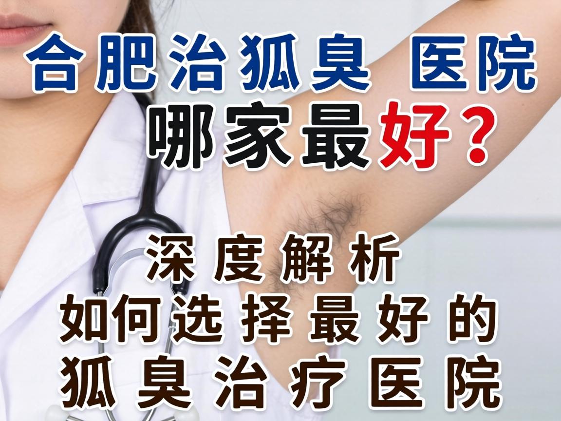 合肥治狐臭医院哪家最好？深度解析如何选择最好的狐臭治疗医院