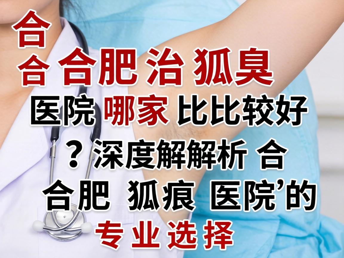 合肥治狐臭医院哪家比较好？深度解析合肥狐臭医院的专业选择