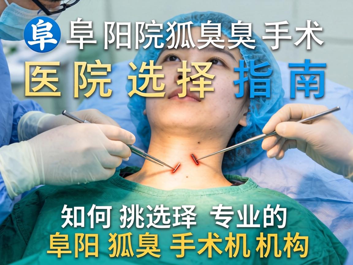 阜阳狐臭手术医院选择指南，如何挑选专业的阜阳狐臭手术机构
