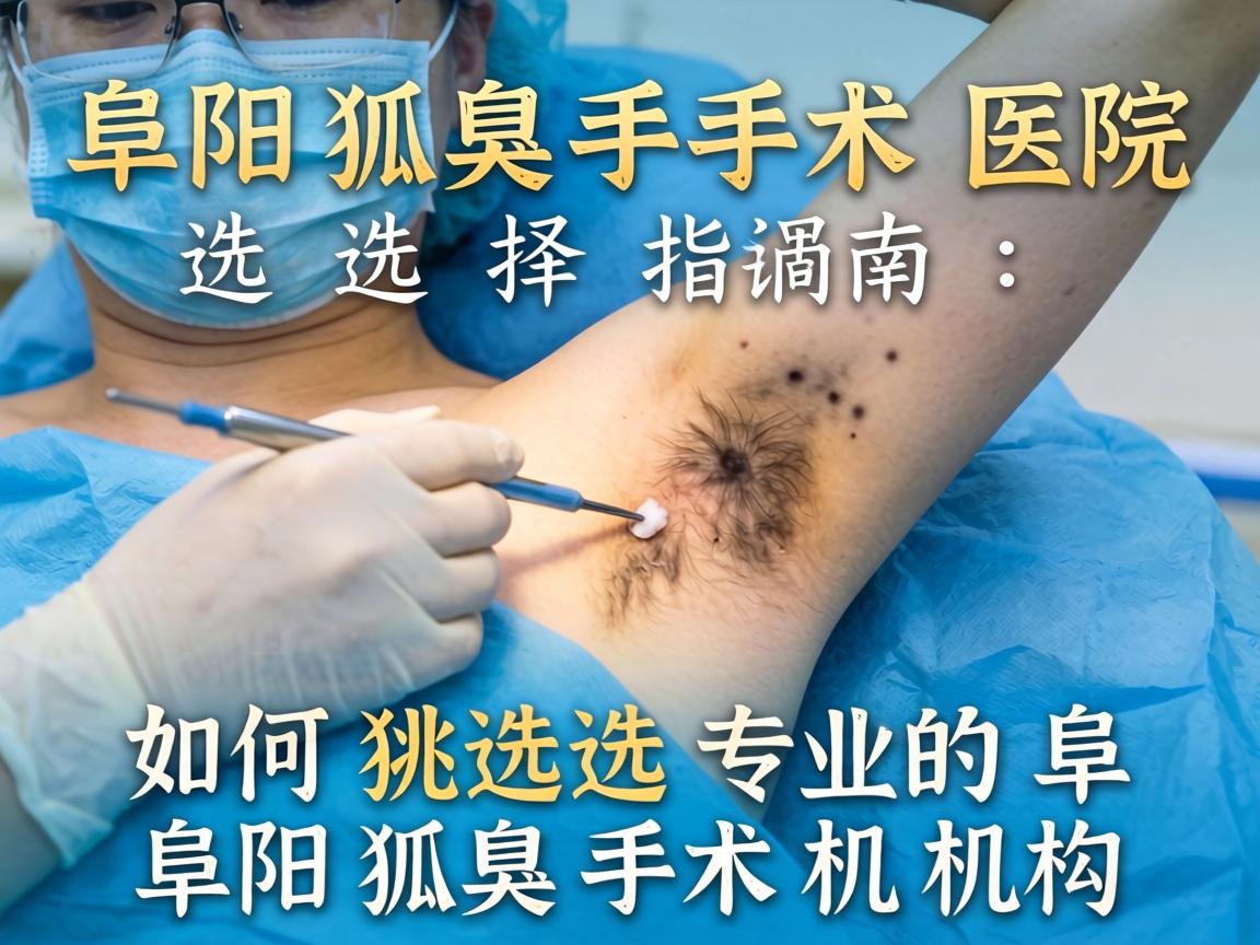阜阳狐臭手术医院选择指南，如何挑选专业的阜阳狐臭手术机构