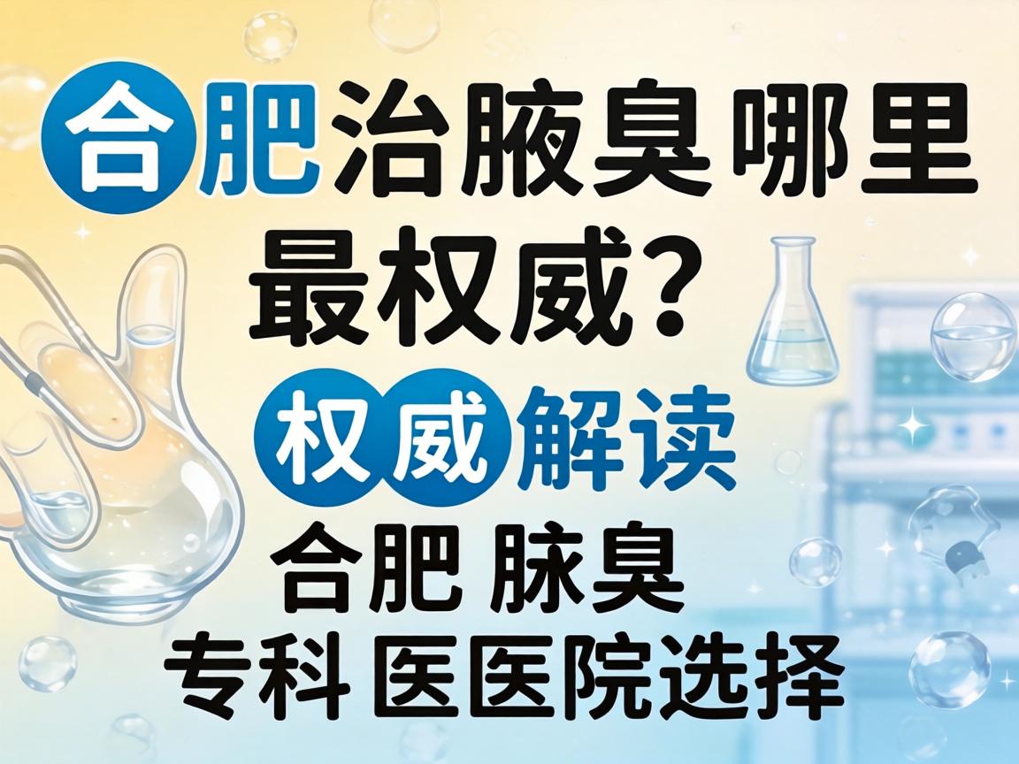 合肥治腋臭哪里最权威？权威解读合肥腋臭专科医院选择