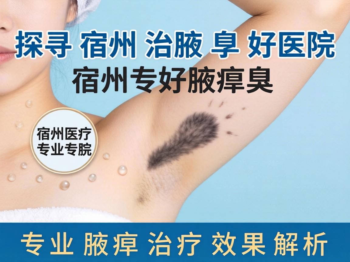 探寻宿州治腋臭好医院，宿州专业腋臭治疗效果解析