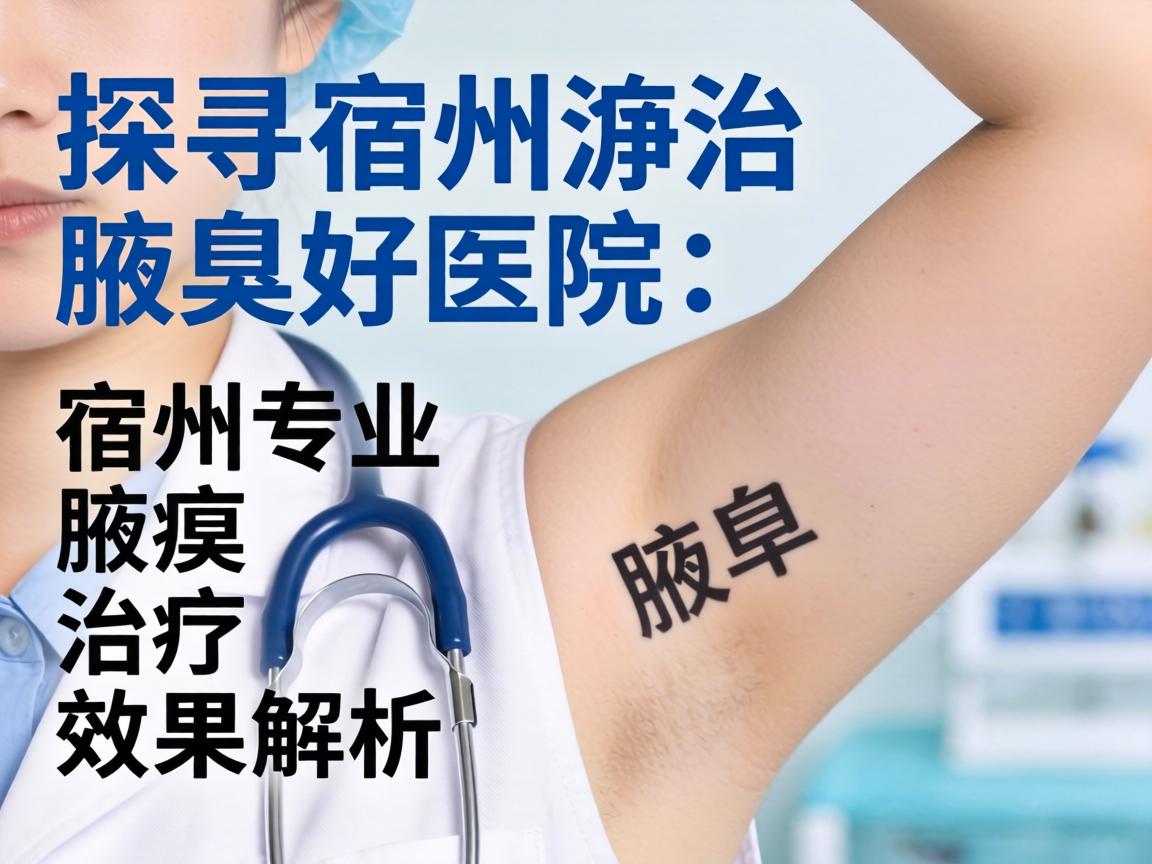 探寻宿州治腋臭好医院，宿州专业腋臭治疗效果解析