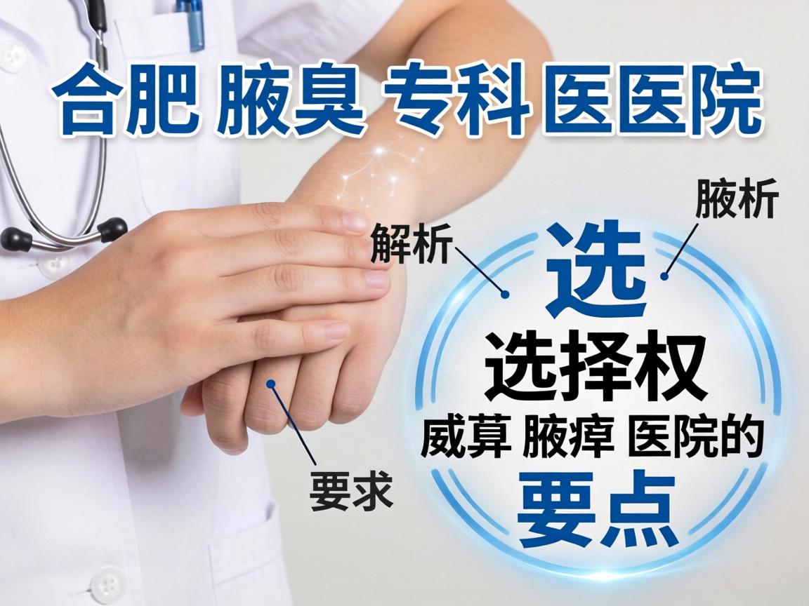 合肥腋臭专科医院解析，选择权威腋臭医院的要点
