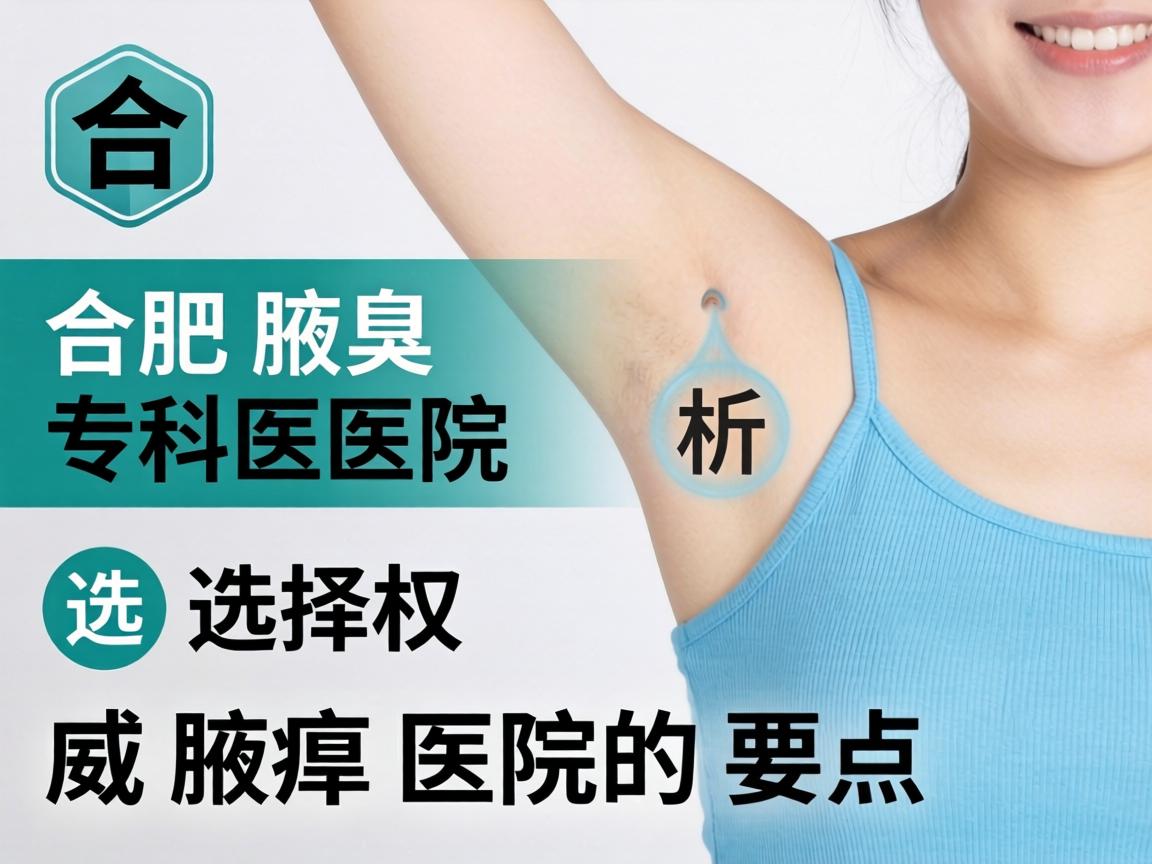 合肥腋臭专科医院解析，选择权威腋臭医院的要点