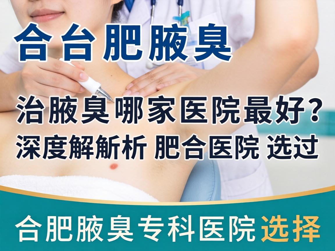 合肥治腋臭哪家医院最好？深度解析合肥腋臭专科医院选择