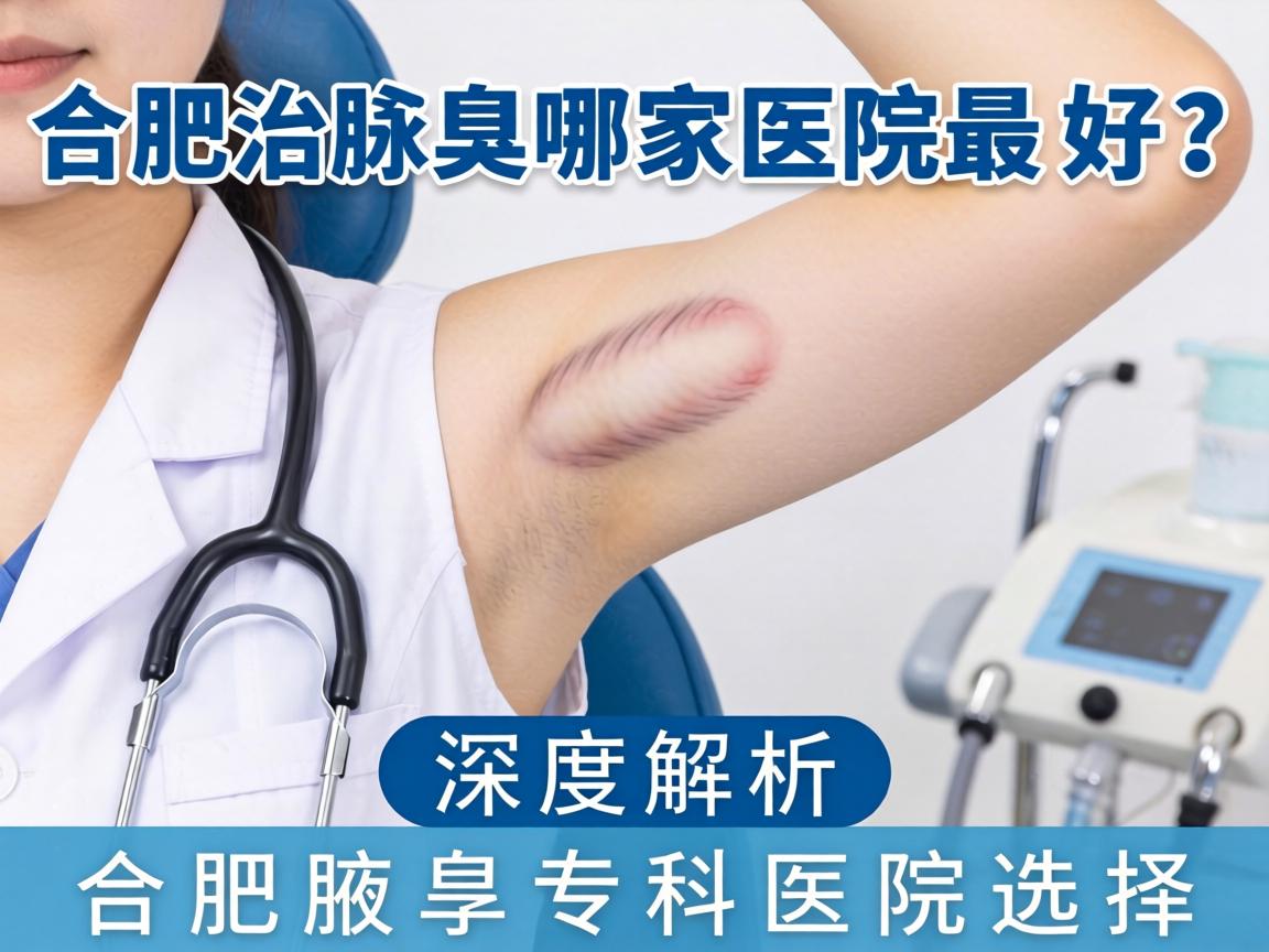 合肥治腋臭哪家医院最好？深度解析合肥腋臭专科医院选择