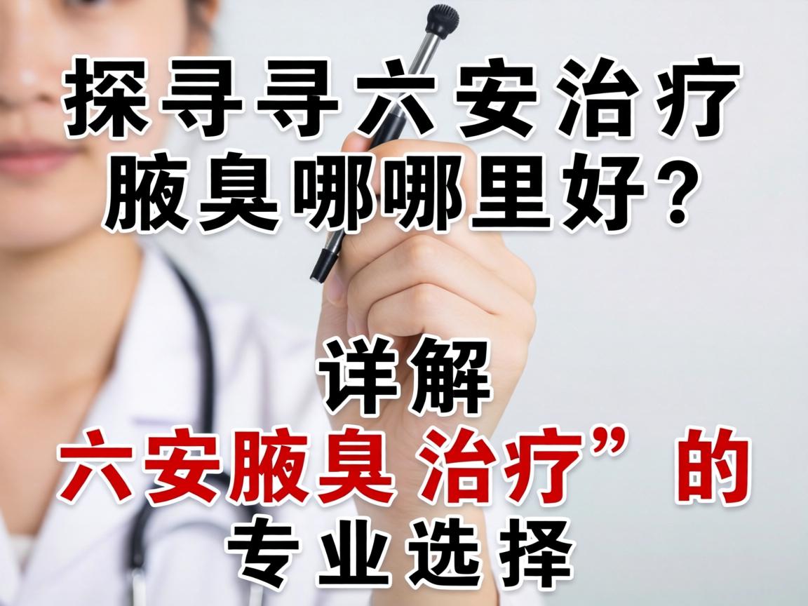 探寻六安治疗腋臭哪里好？详解六安腋臭治疗的专业选择