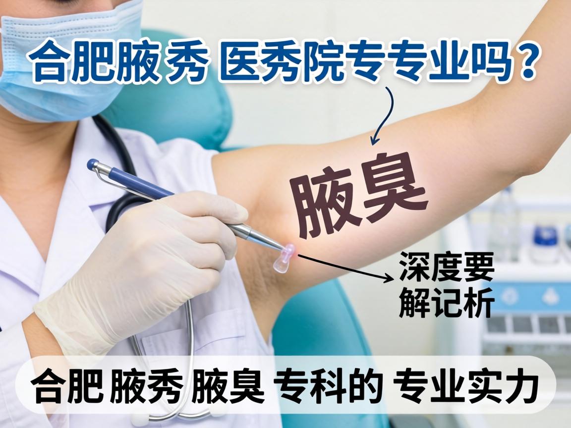 合肥腋秀医院专业吗？深度解析合肥腋秀腋臭专科的专业实力